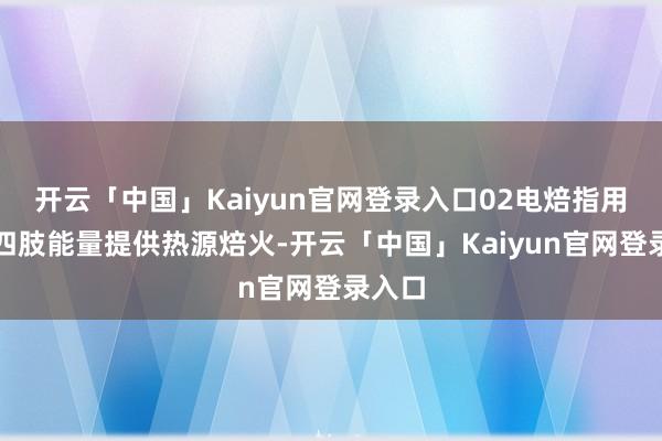 开云「中国」Kaiyun官网登录入口02电焙指用电能四肢能量提供热源焙火-开云「中国」Kaiyun官